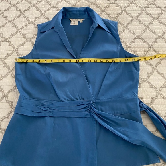 Como stretch cotton side tie sleeveless top - Picture 7 of 9